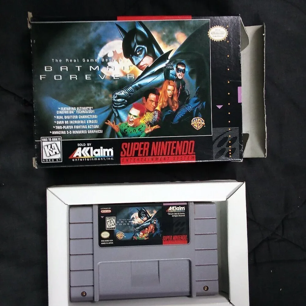 Batman Forever Super Nintendo Game SNES CIB